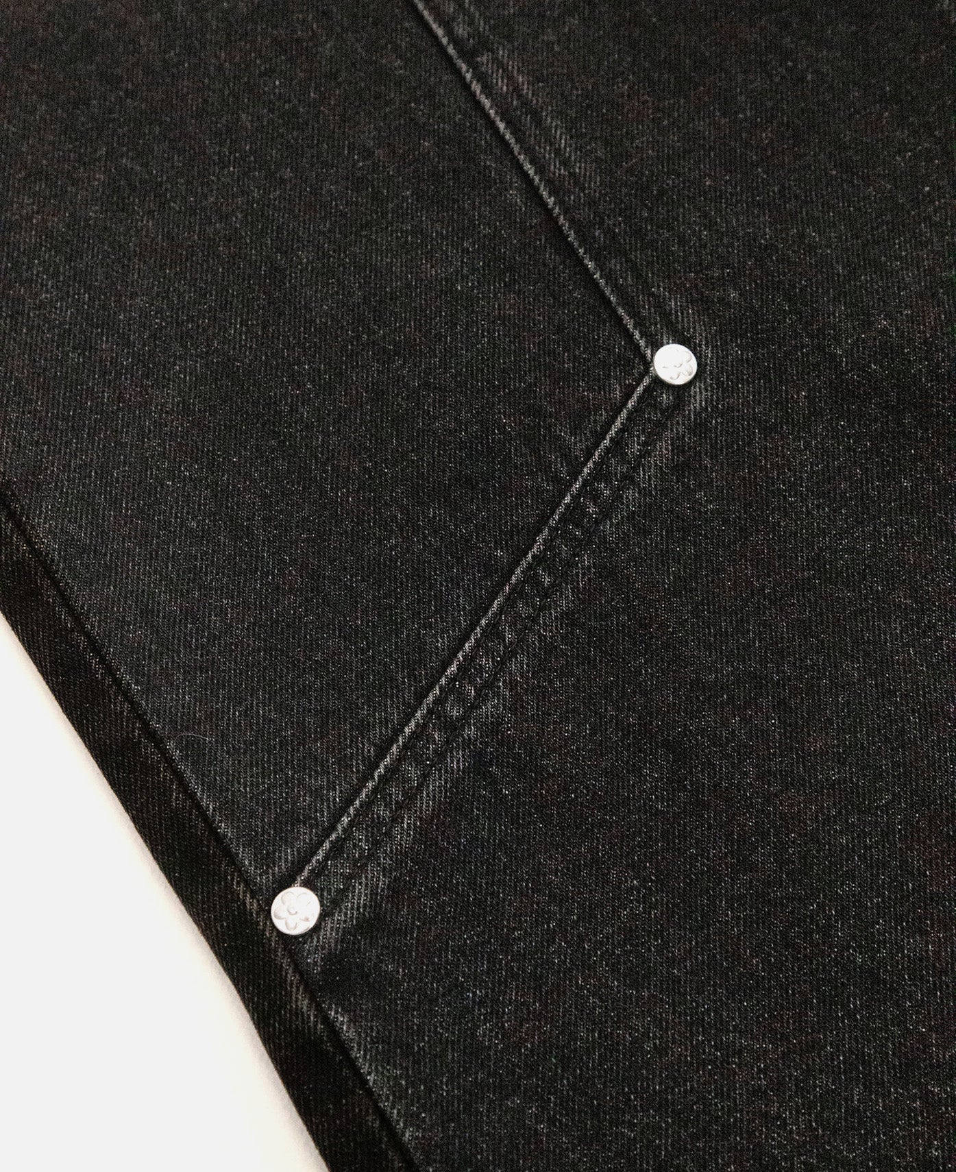 Double Pocket Robo Denim Pants (Black) - Image 7