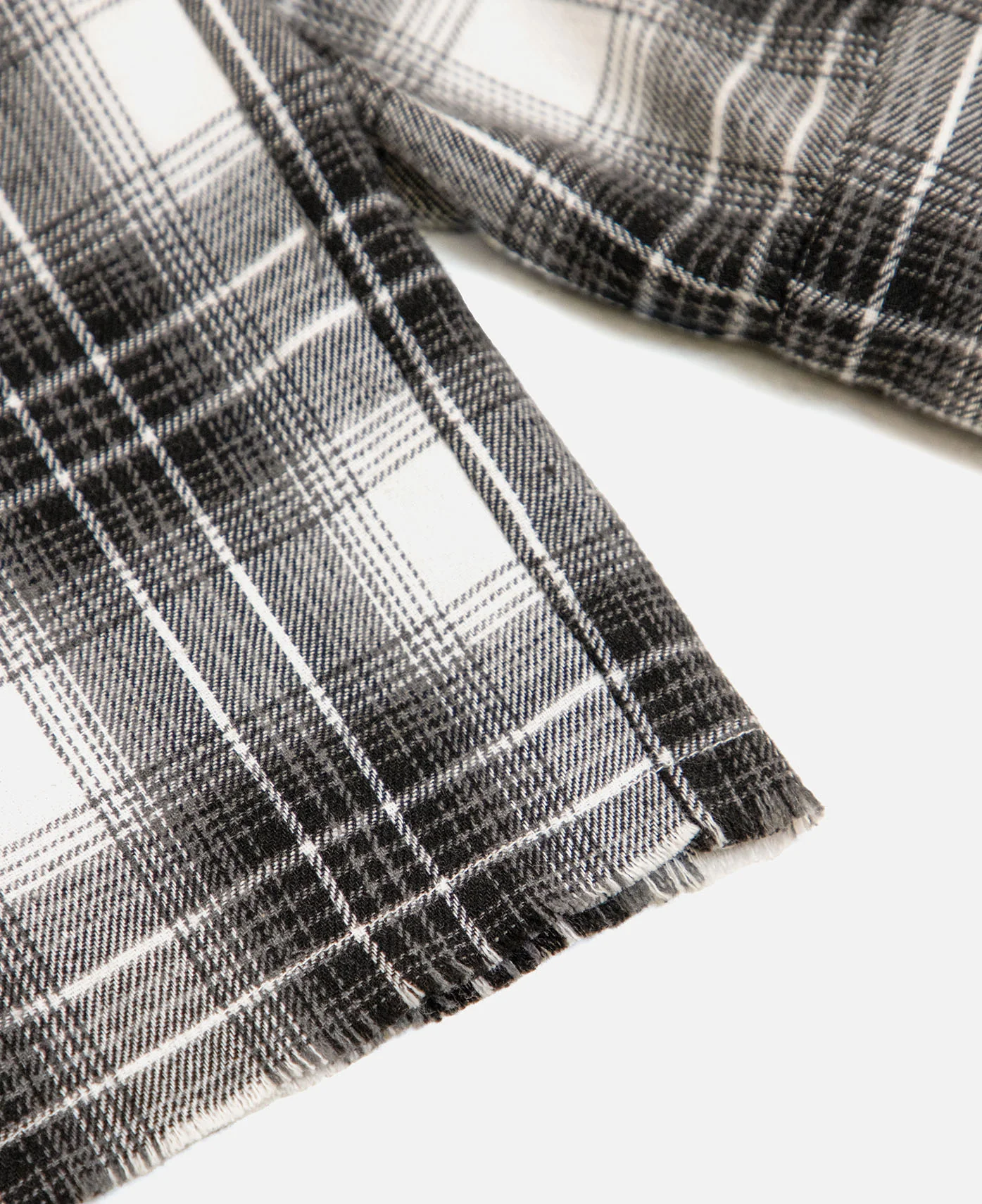 Flower Flannel Shirt (Grey) - Image 3
