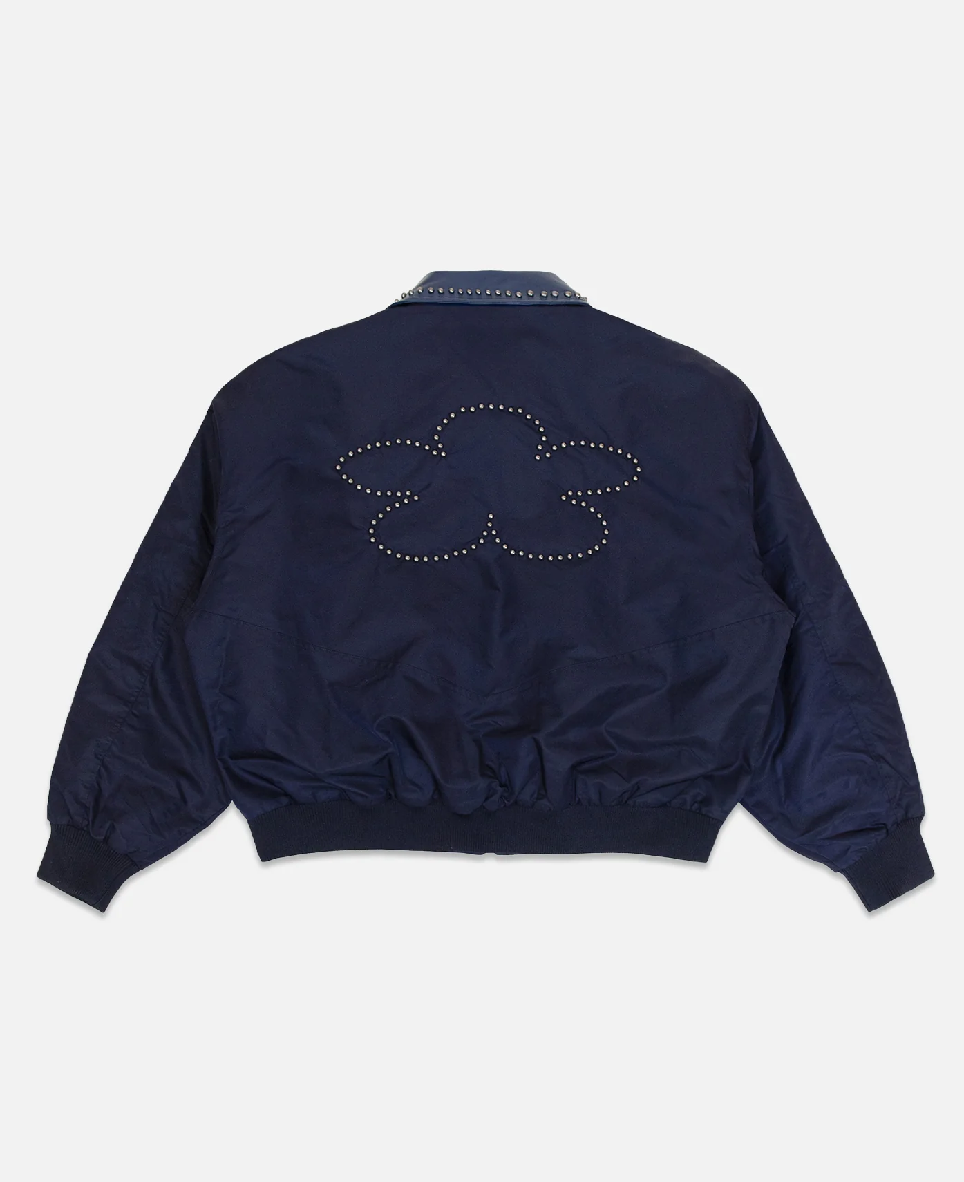 Nylon Bomber Jacket (Navy) - Image 2