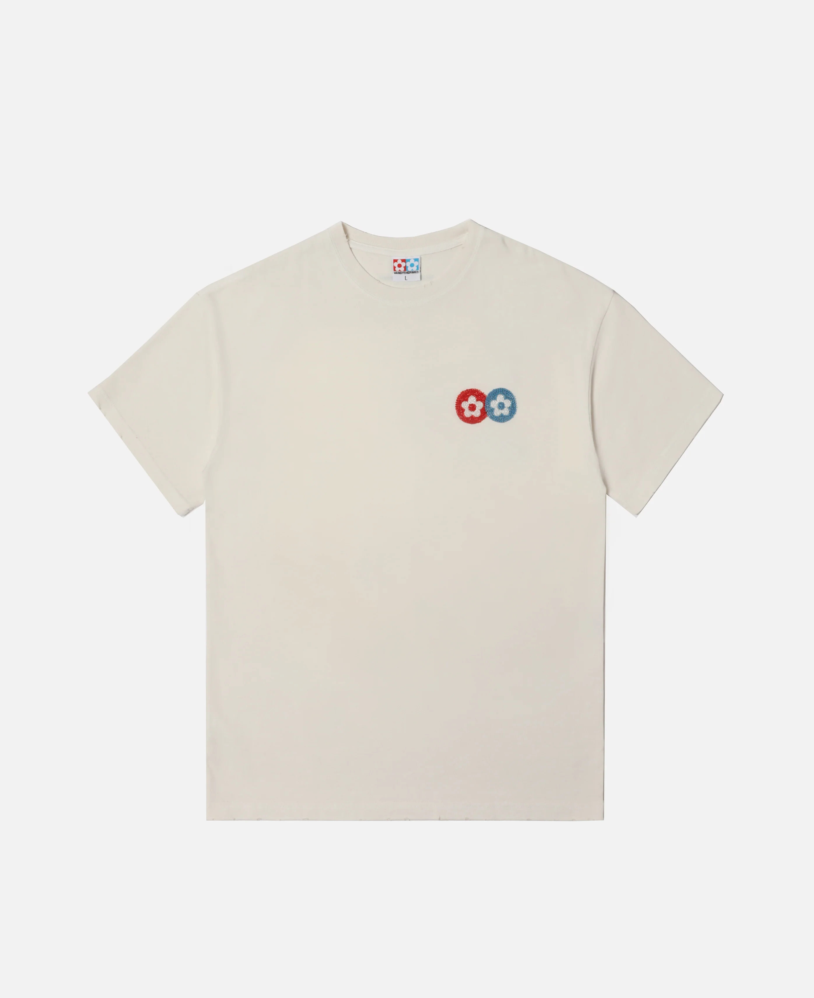 Beads Classic Flower T-Shirt (Off-White)