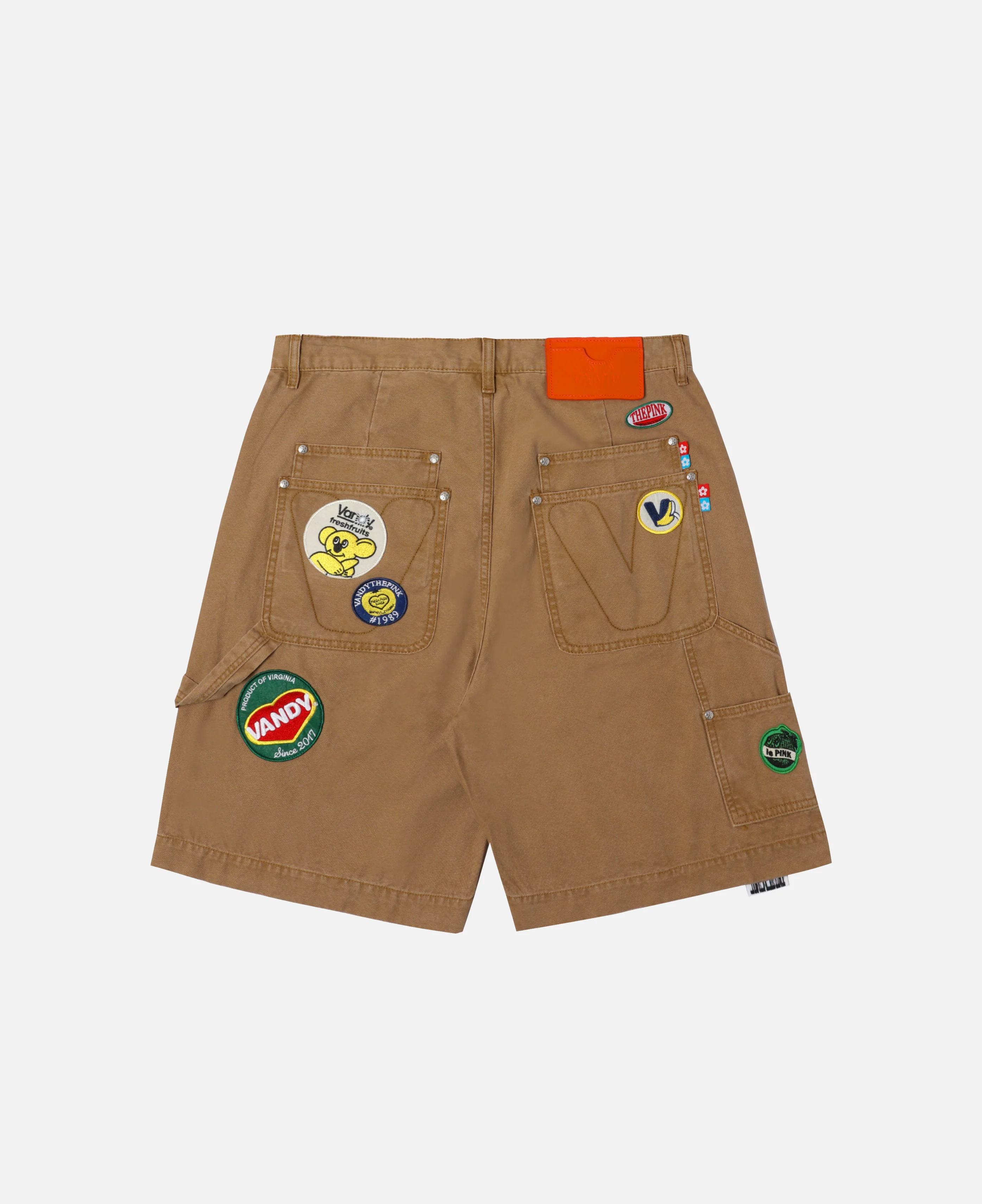 Patched Canvas Shorts (Beige) - Image 2