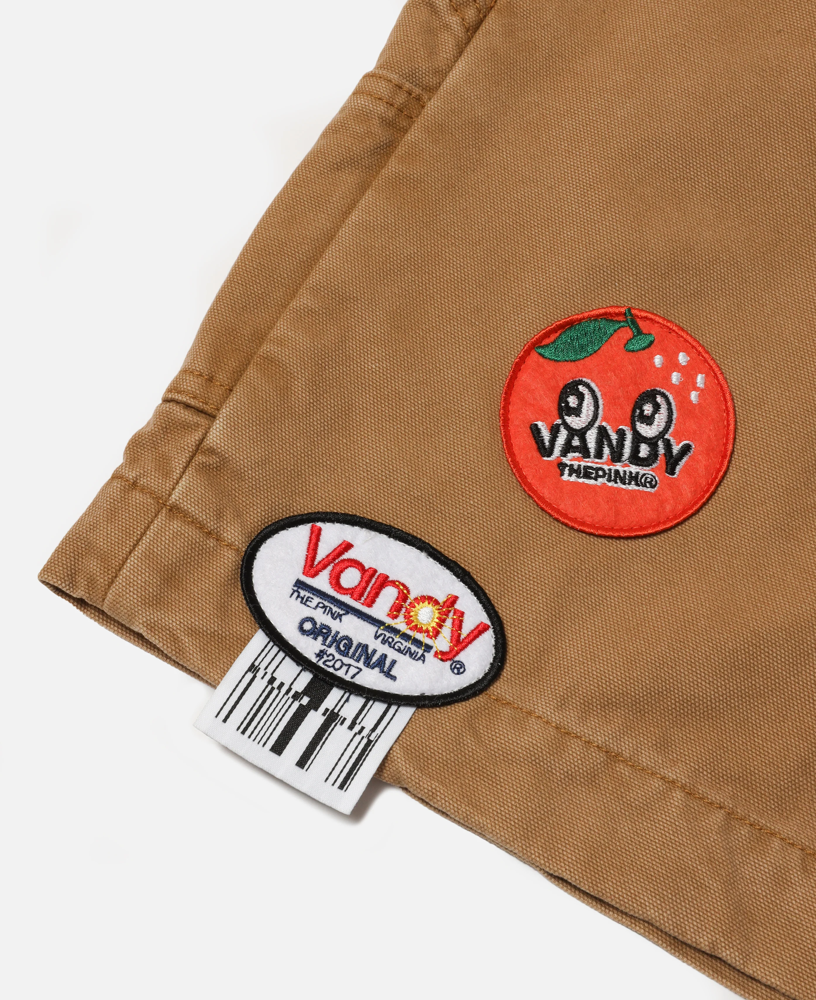 Patched Canvas Shorts (Beige) - Image 3
