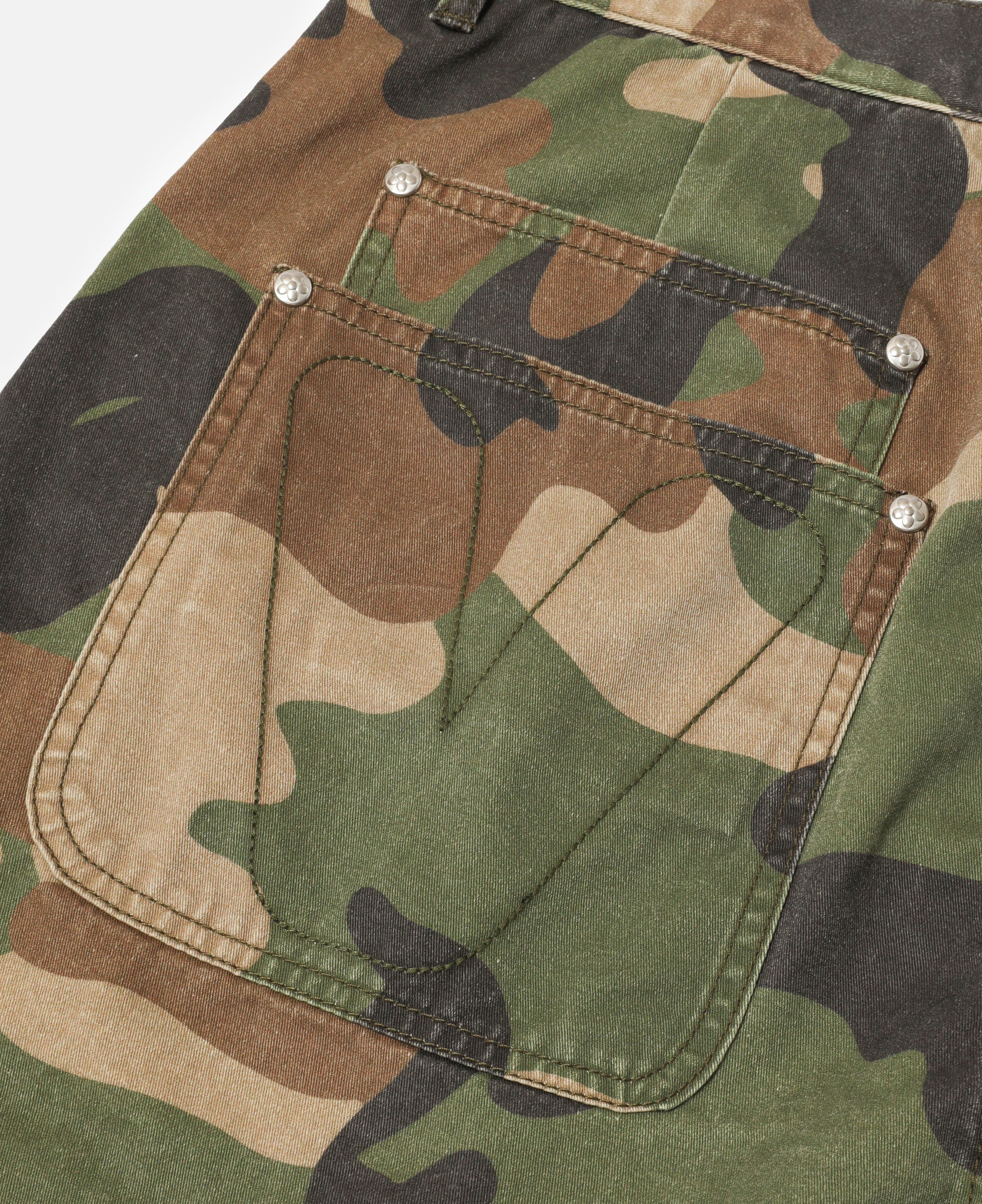 Woodland Camo Shorts (Green) - Image 6
