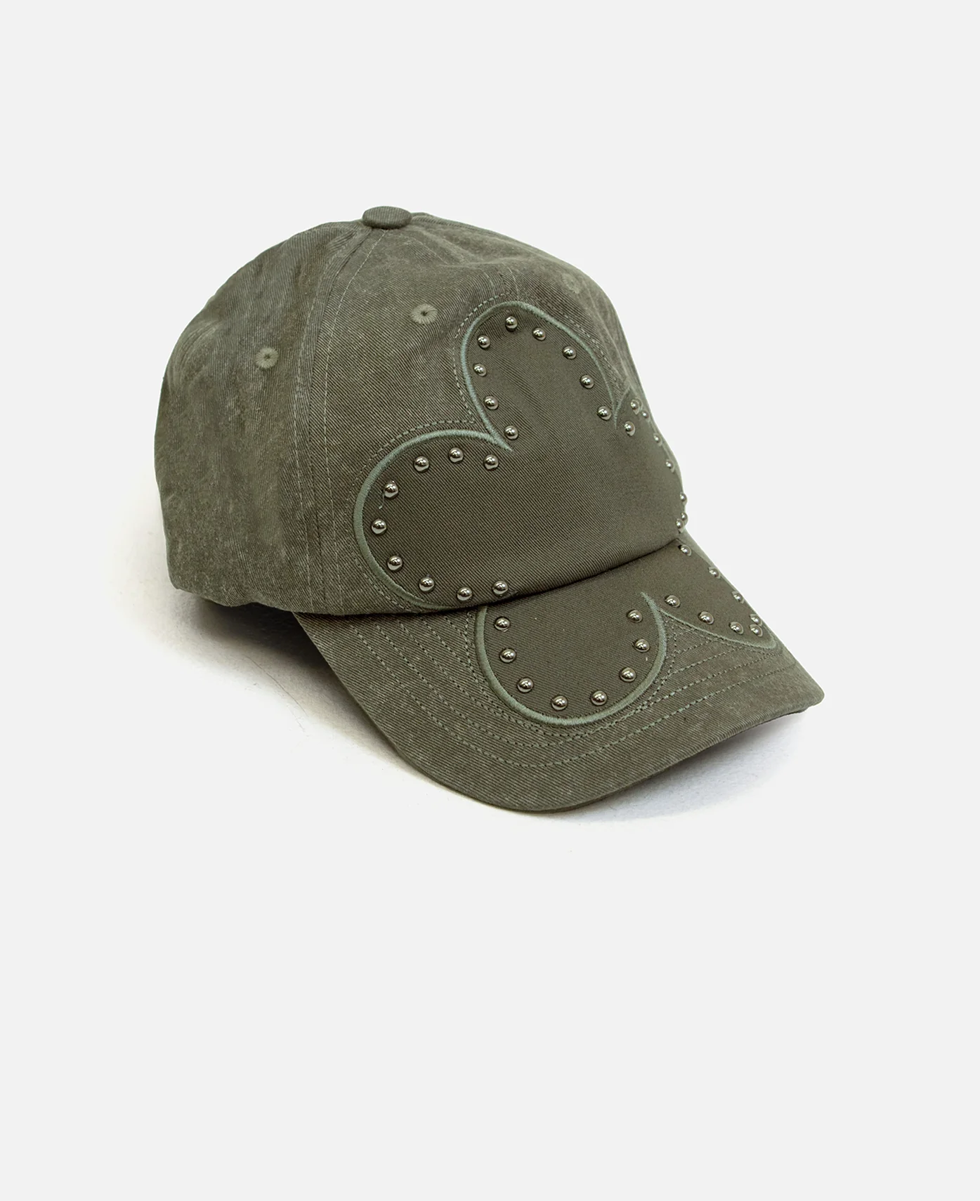 Studded Ball Cap (Olive) - Image 2