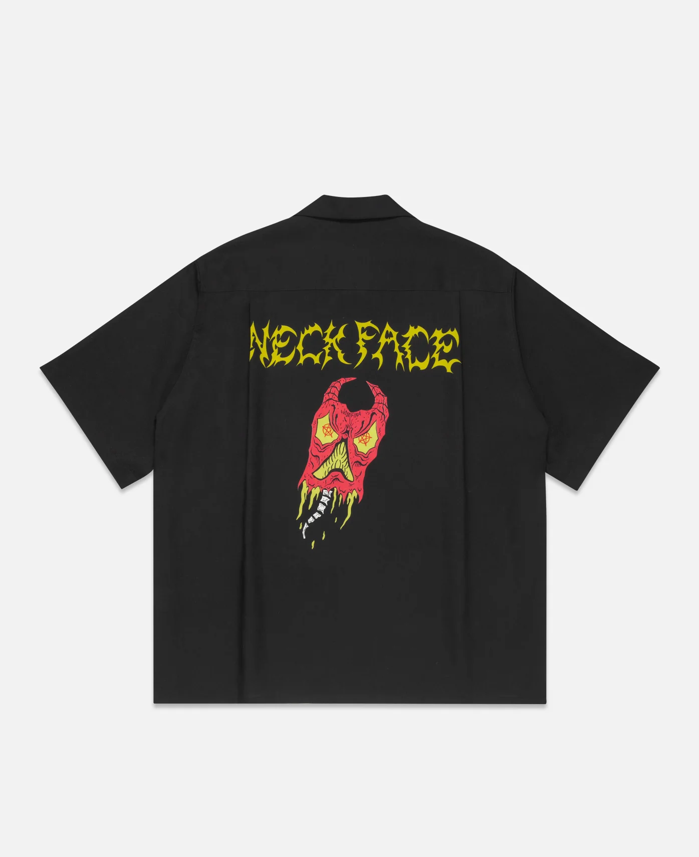 Neck Face S/S Hawaiian Shirt (Black) - Image 2