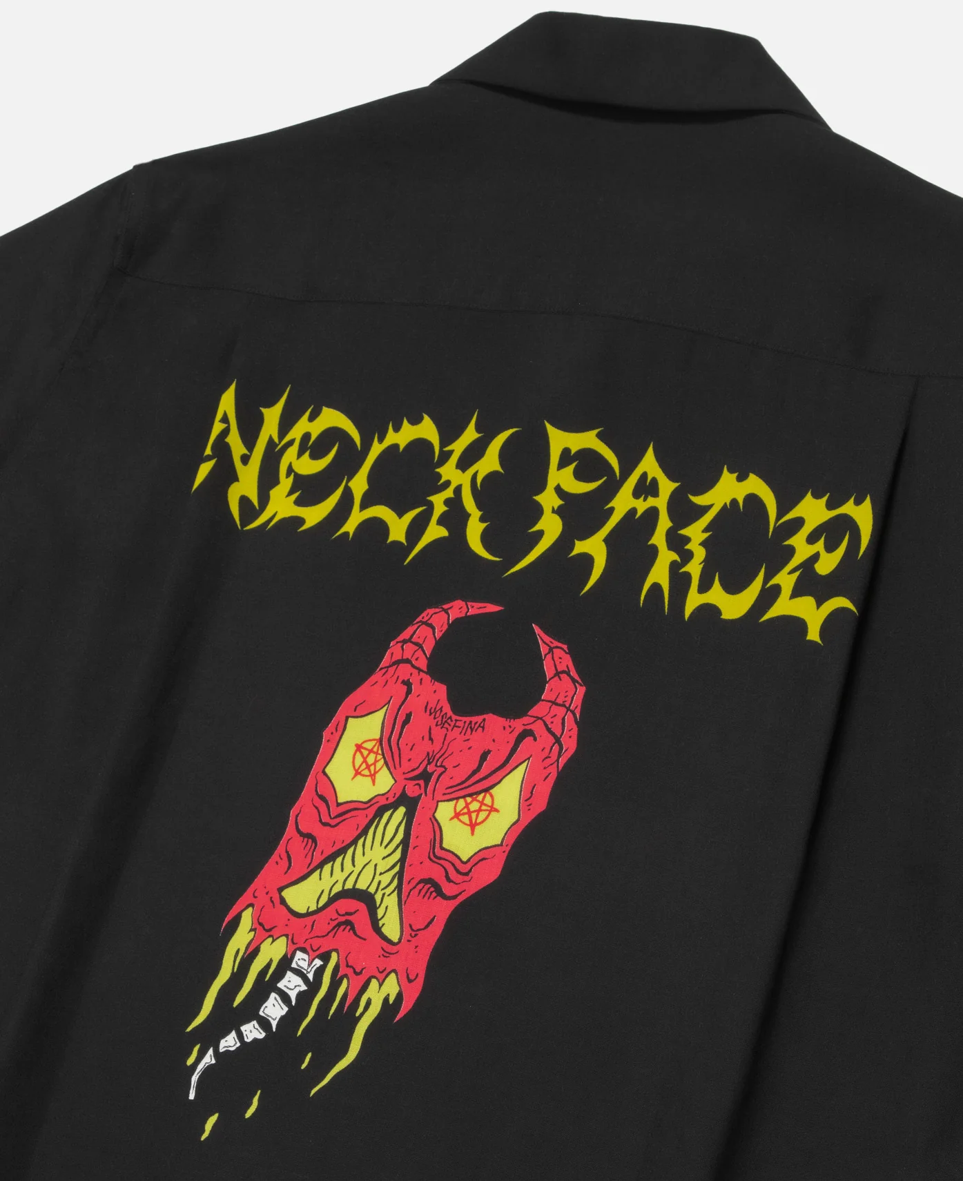 Neck Face S/S Hawaiian Shirt (Black) - Image 4