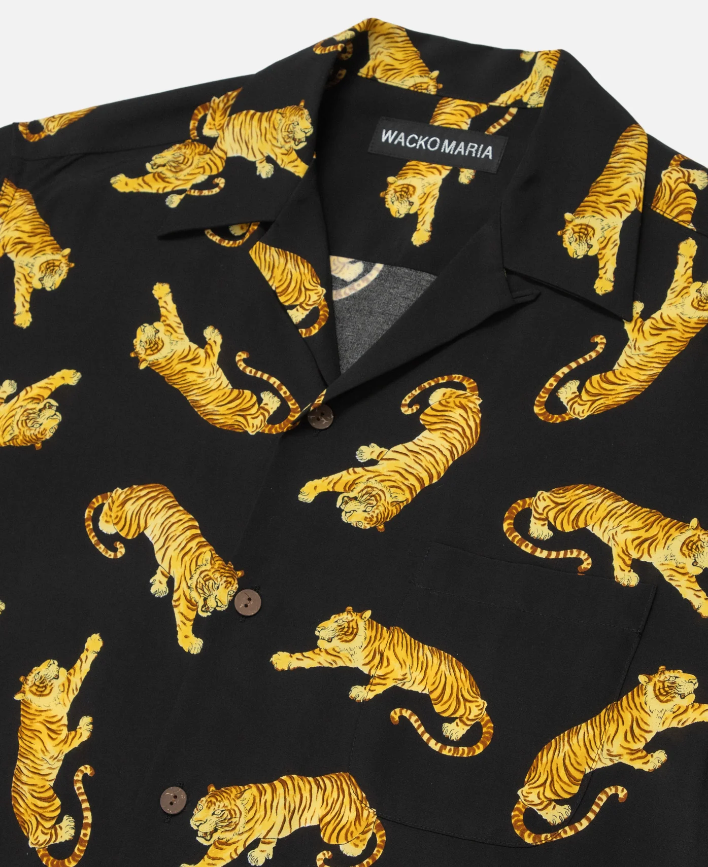 S/S Hawaiian Shirt (Type-8) (Black) - Image 4