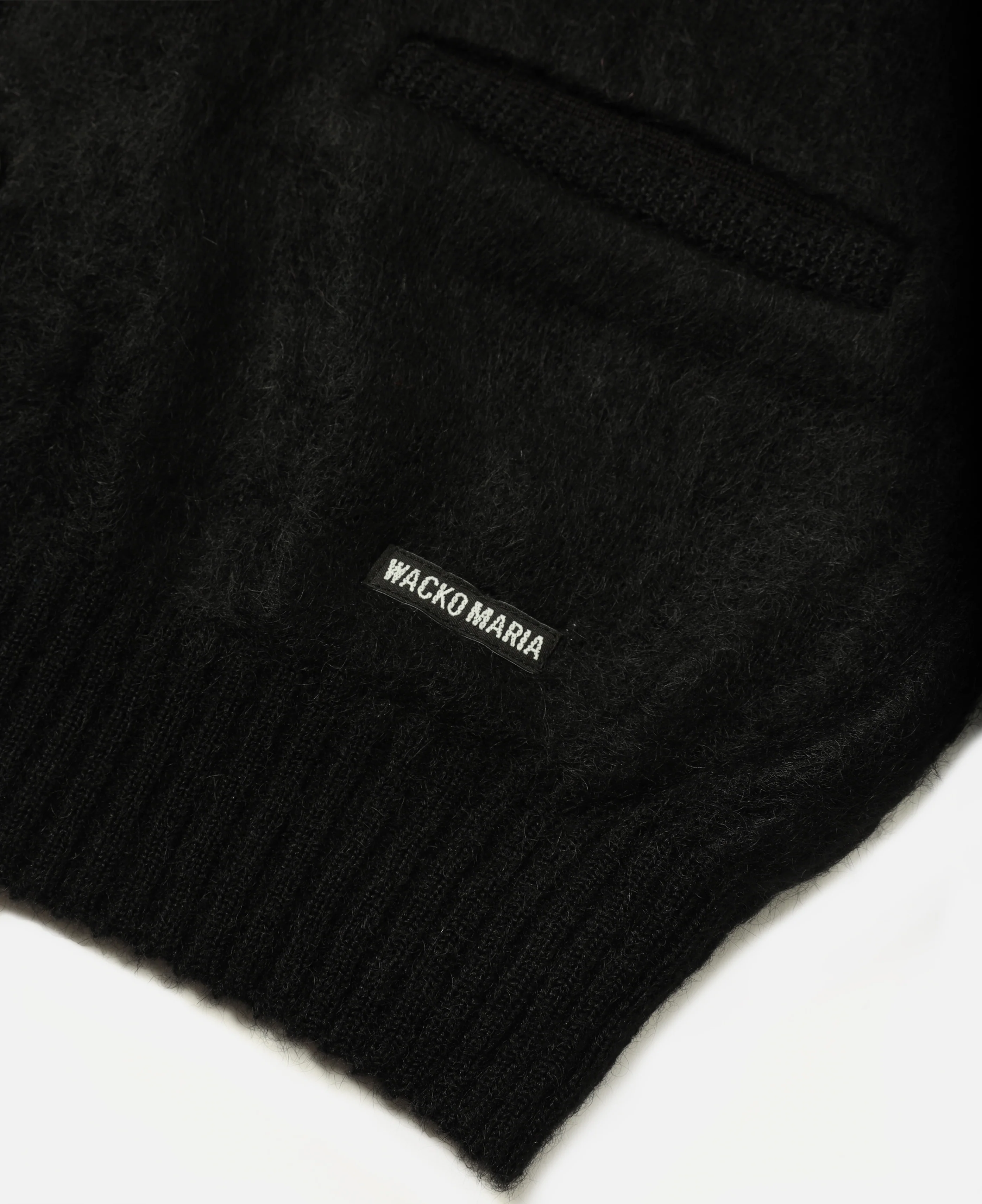 Wacko Maria X Tim Lehi Mohair Cardigan (Black) - Image 4