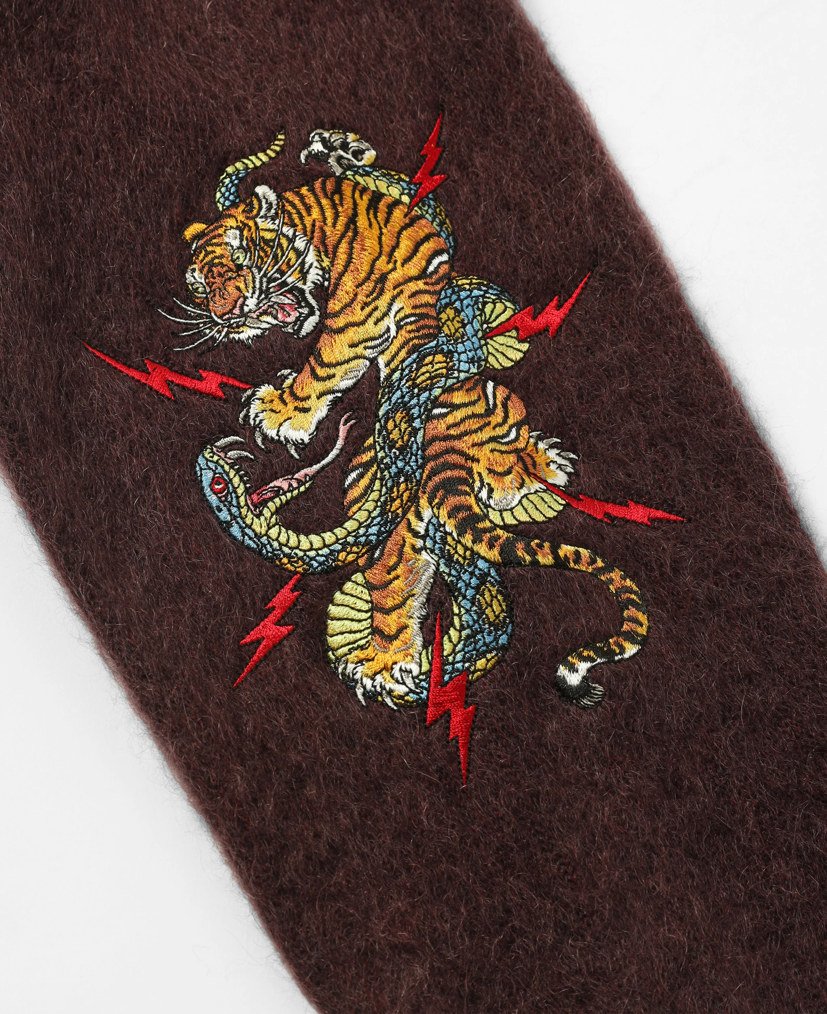 Wacko Maria X Tim Lehi Mohair Cardigan (Purple) - Image 3