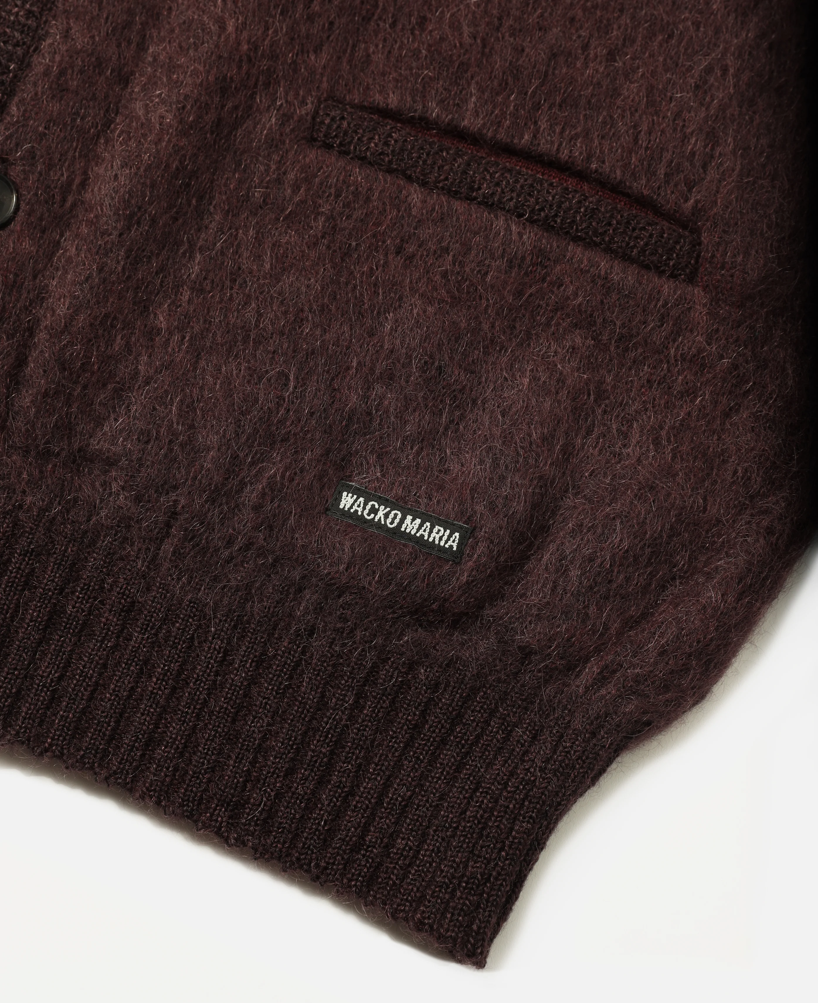 Wacko Maria X Tim Lehi Mohair Cardigan (Purple) - Image 4